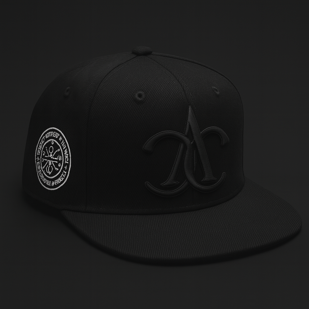 All blk label white side logo